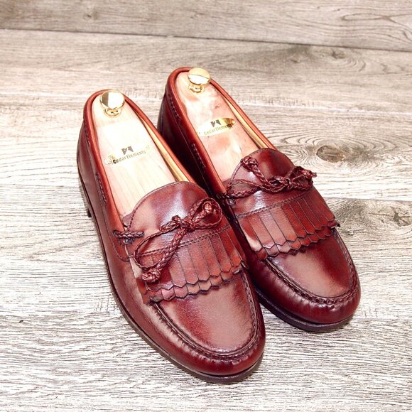 Allen Edmonds WOODSTOCK Loafer 10 EEE Wide Chestnut * add $15 new Cedar Trees main image 12
